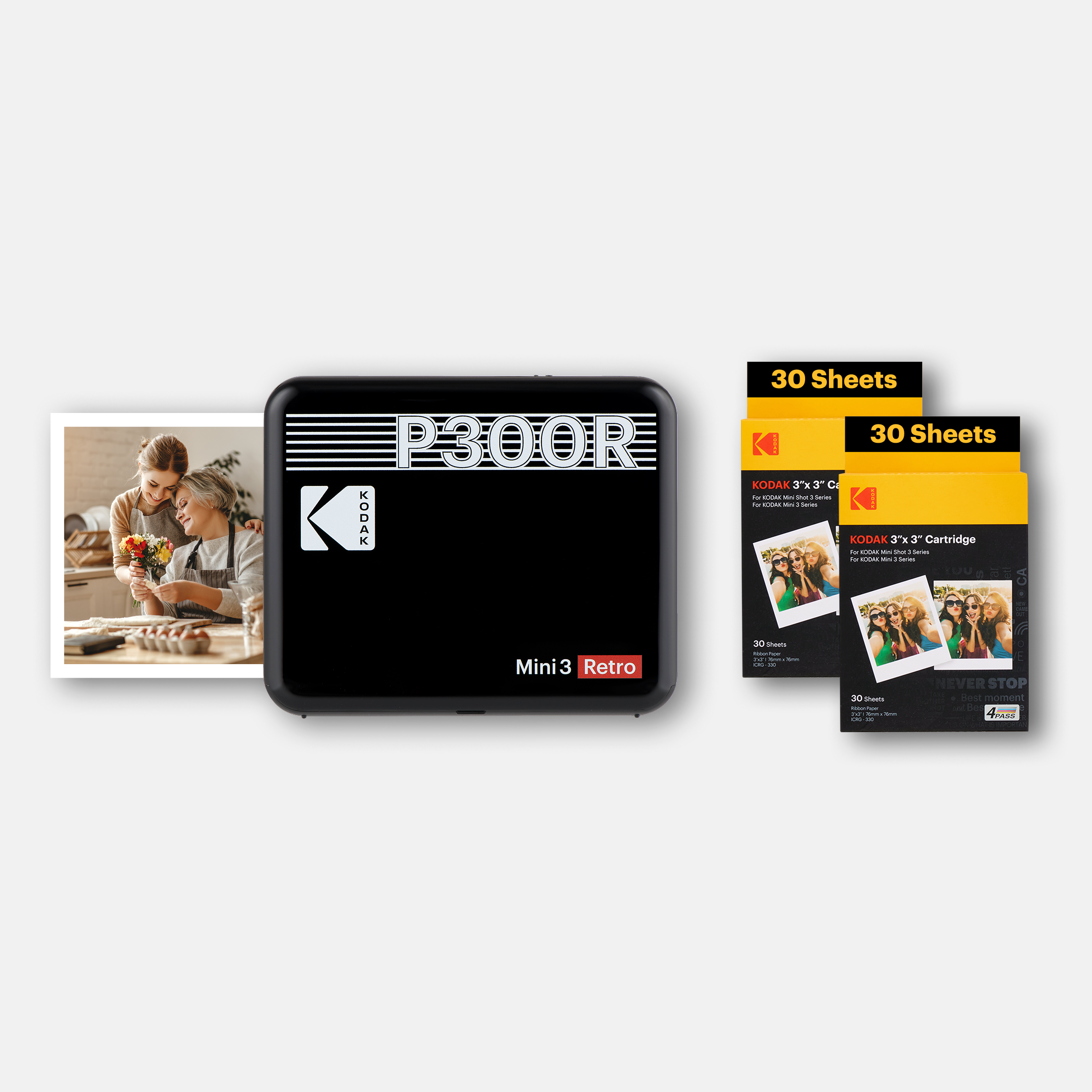 KODAK Mini 3 Retro P300R Gift Bundle